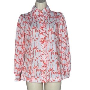 Vintage Blouse With Penguin Print 1970’s